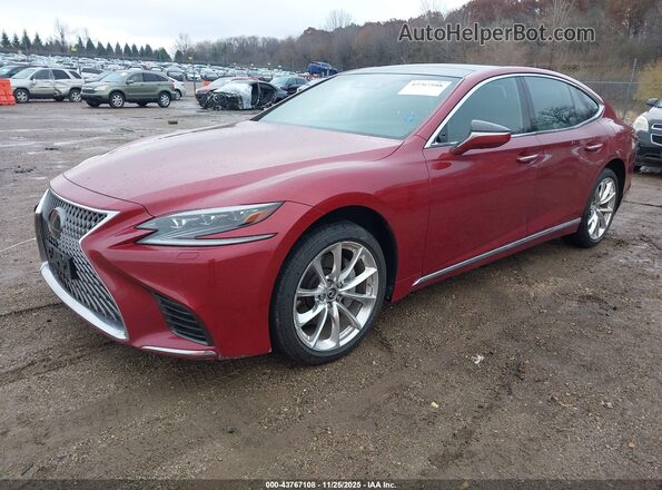 JTHC5LFF8J5003226 2018 LEXUS LS 500 Red Przód lewy