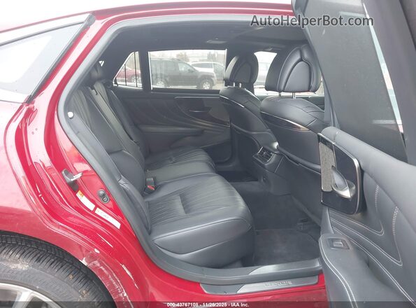 JTHC5LFF8J5003226 2018 LEXUS LS 500 Red Widok naklejki z numerem VIN
