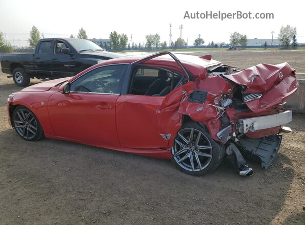 JTHC81D24K5034258 2019 LEXUS IS Red Trasero izquierdo