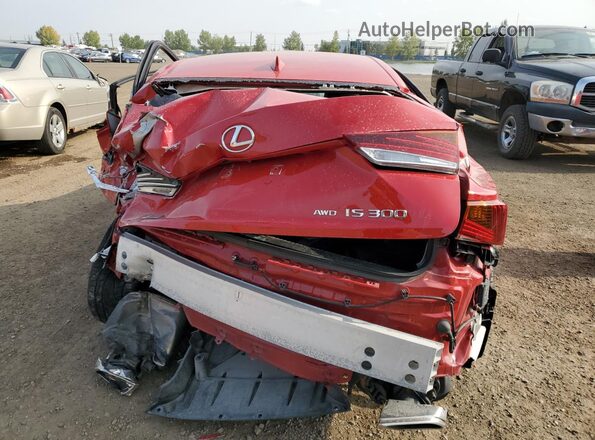 JTHC81D24K5034258 2019 LEXUS IS Red Vista trasera