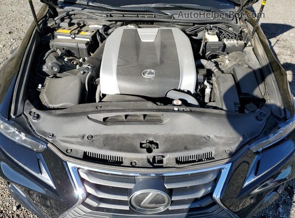 JTHC81D29K5035129 2019 LEXUS IS Black Widok wnętrza z tyłu