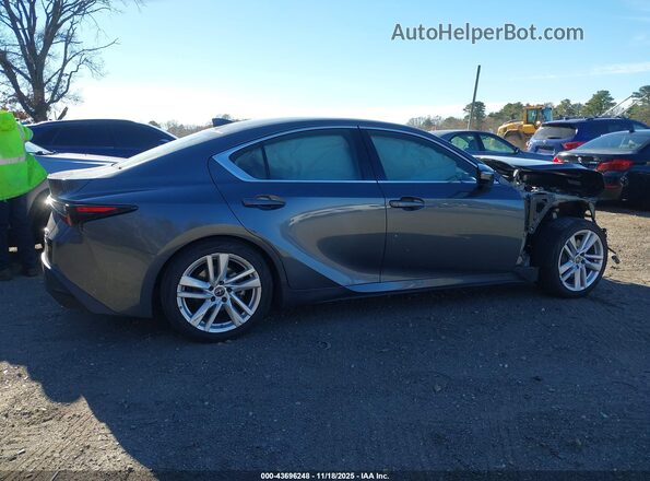 JTHC81F23M5046305 2021 LEXUS IS 300 Gray Вид задньої частини салону