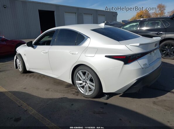 JTHC81F2XM5046222 2021 LEXUS IS 300 White უკანა მარცხენა