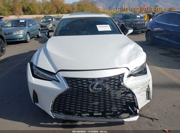 JTHC81F2XM5046222 2021 LEXUS IS 300 White ხელსაწყოთა პანელის ხედი