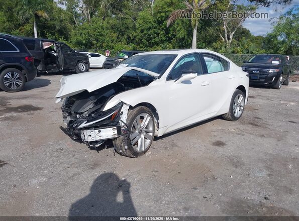 JTHCA1D20P5126544 2023 LEXUS IS 300 White Առջևի ձախ երեք քառորդ տեսարան