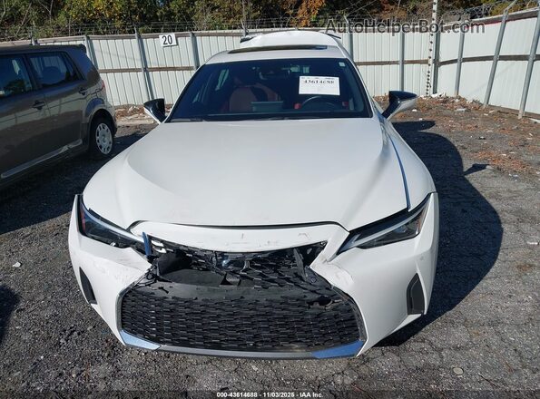 JTHCA1D23M5114917 2021 LEXUS IS 300 White Widok zestawu wskaźników