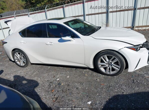 JTHCA1D23M5114917 2021 LEXUS IS 300 White Widok wnętrza z tyłu