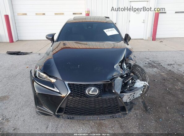 JTHCE1D22H5013717 2017 LEXUS IS 350 Black Սալոնի հետևի տեսք