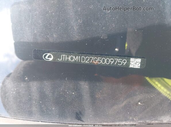 JTHCM1D27G5009759 2016 LEXUS IS 300 White 