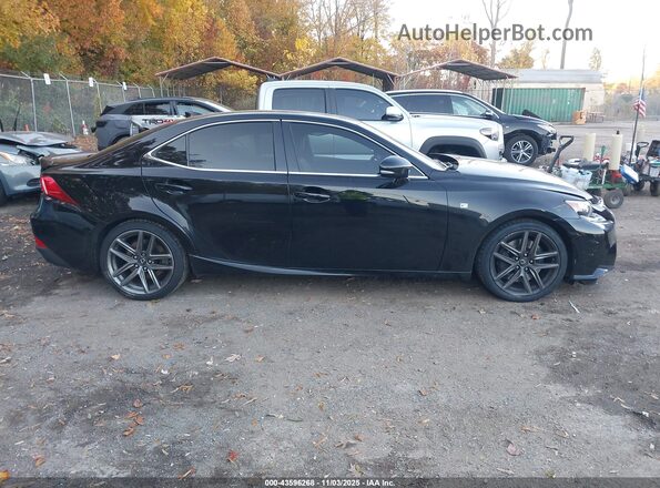 JTHCM1D2XG5009724 2016 LEXUS IS 300 Black Вид задньої частини салону