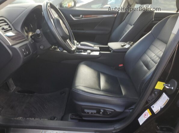 JTHCZ1BL1HA005664 2017 LEXUS GS Black Widok wnętrza z przodu