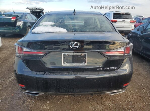 JTHCZ1BL1HA005664 2017 LEXUS GS Black Widok z tyłu