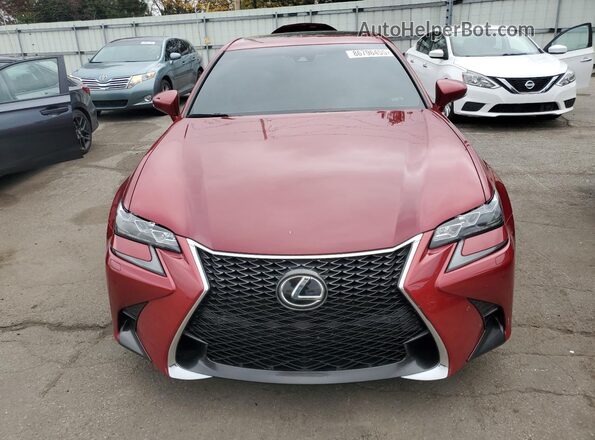 JTHCZ1BL1HA006460 2017 LEXUS GS Красный Вид спереди