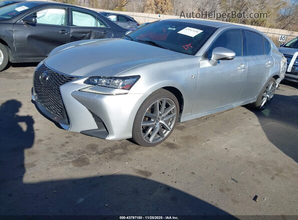 JTHCZ1BL1JA009946 2018 LEXUS GS 350 Silver წინა მარცხენა ხედი სამი მეოთხედიდან
