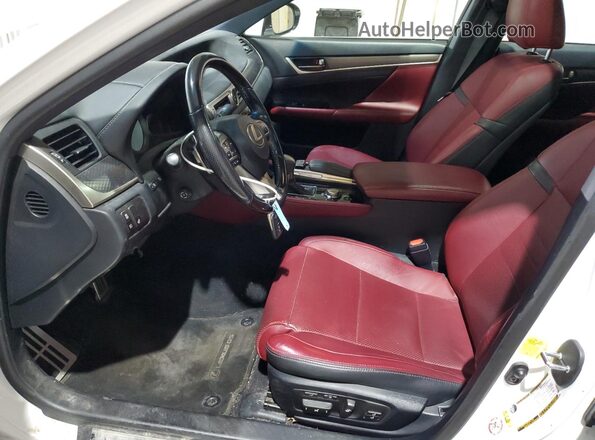 JTHCZ1BL5HA007093 2017 LEXUS GS White Vista interior delantera