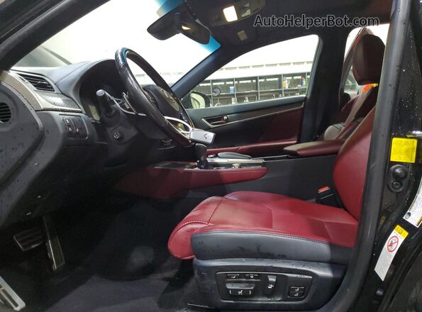 JTHCZ1BLXHA005338 2017 LEXUS GS Black Front interior view