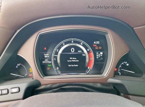 JTHD51FFXL5012716 2020 LEXUS LS Черный Вид щитка приборов