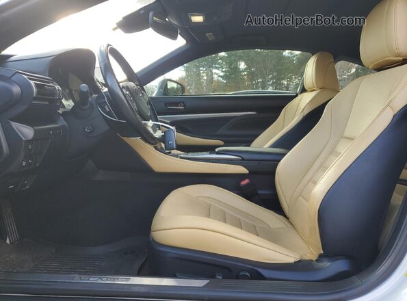JTHD85ECXM5006096 2021 LEXUS RC White Vista interior delantera