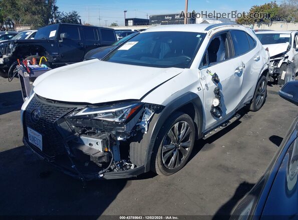 JTHE9JBH6M2040029 2021 LEXUS UX 250H White წინა მარცხენა ხედი სამი მეოთხედიდან