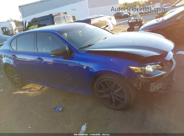 JTHEZ1BL9LA020060 2020 LEXUS GS 350 Синий Вид задней части салона