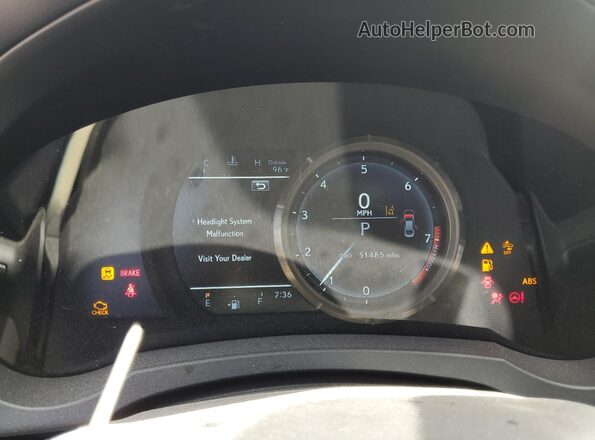 JTHGZ1B22L5035914 2020 LEXUS IS Charcoal Widok zestawu wskaźników