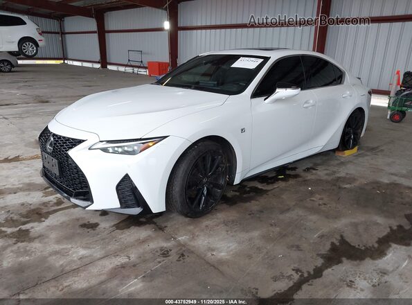 JTHGZ1B25R5080371 2024 LEXUS IS 350 White Առջևի ձախ երեք քառորդ տեսարան