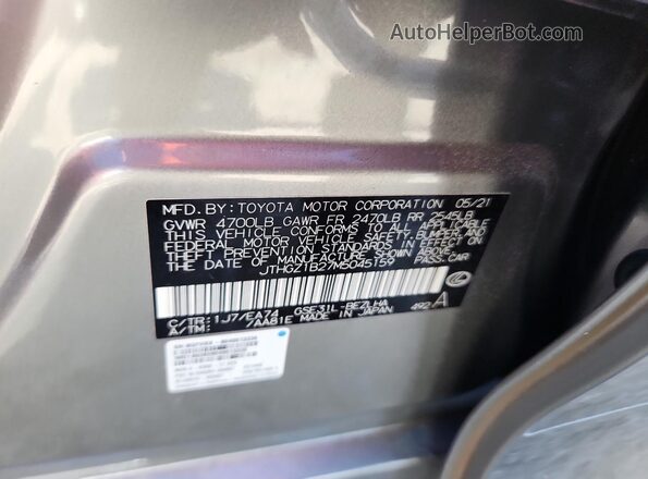 JTHGZ1B27M5045159 2021 LEXUS IS Beige Engine compartment view