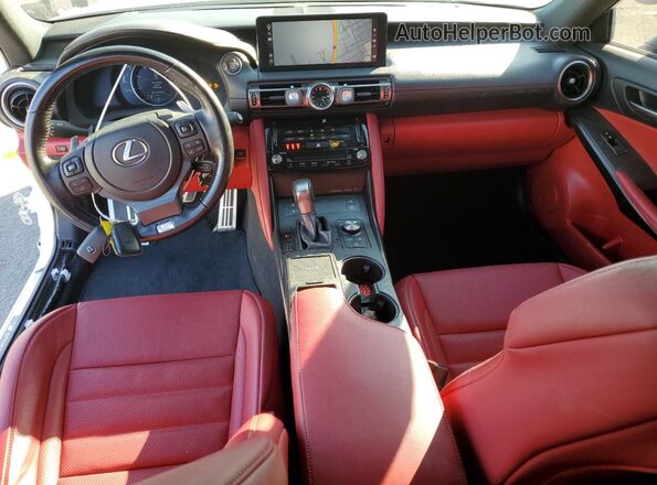 JTHGZ1B28M5043422 2021 LEXUS IS White Առջևի վահանակի տեսք