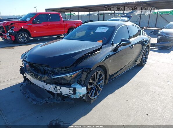 JTHGZ1B29M5040416 2021 LEXUS IS 350 Black Передня ліва чверть