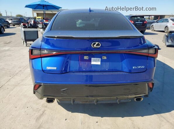 JTHGZ1B2XM5047178 2021 LEXUS IS Blue Widok z tyłu