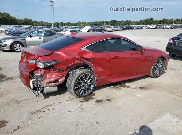 JTHHA5BC0J5008669 2018 LEXUS RC Red Trasero derecho
