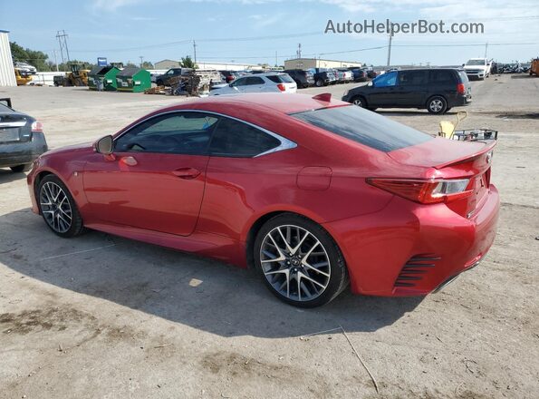 JTHHA5BC0J5008669 2018 LEXUS RC Red Trasero izquierdo