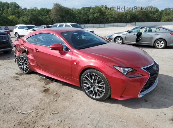 JTHHA5BC0J5008669 2018 LEXUS RC Red Delantero derecho