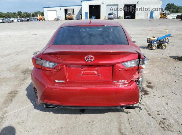 JTHHA5BC0J5008669 2018 LEXUS RC Red Vista trasera