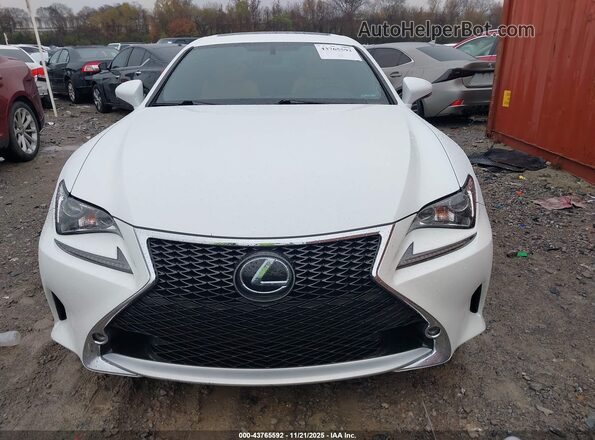 JTHHE5BC8H5017070 2017 LEXUS RC 350 White Dashboard view