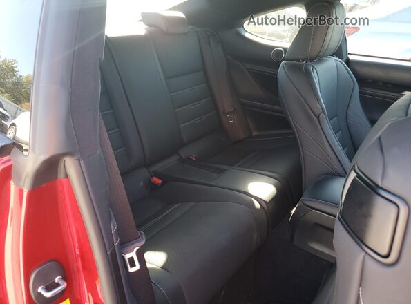 JTHHZ5BC2J5019066 2018 LEXUS RC Red Vista de los asientos traseros