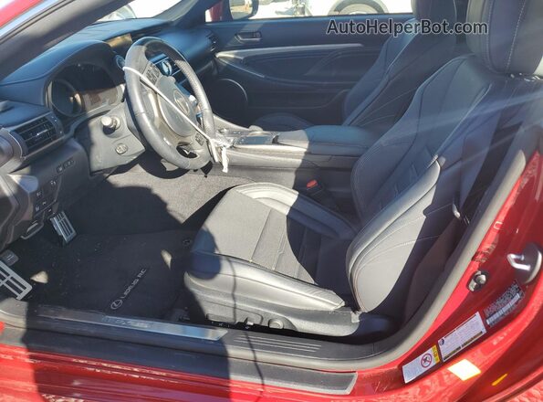 JTHHZ5BC2J5019066 2018 LEXUS RC Red Vista interior delantera