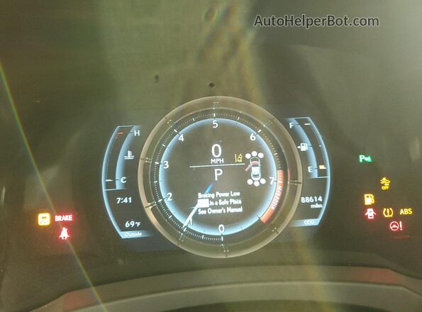JTHHZ5BC8K5020286 2019 LEXUS RC White Widok zestawu wskaźników