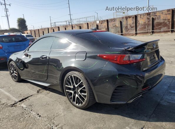 JTHHZ5BCXJ5018974 2018 LEXUS RC Black Trasero izquierdo
