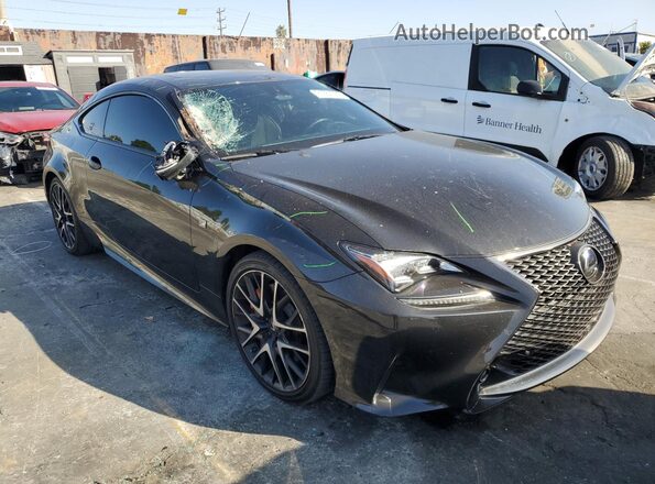 JTHHZ5BCXJ5018974 2018 LEXUS RC Black Delantero derecho