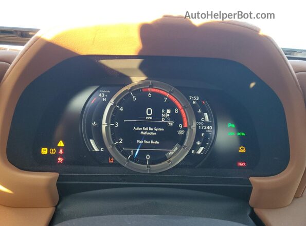 JTHMPAAY9NA105370 2022 LEXUS LC Red ხელსაწყოთა პანელის ხედი
