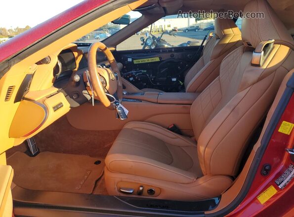 JTHMPAAY9NA105370 2022 LEXUS LC Red წინა სალონის ხედი