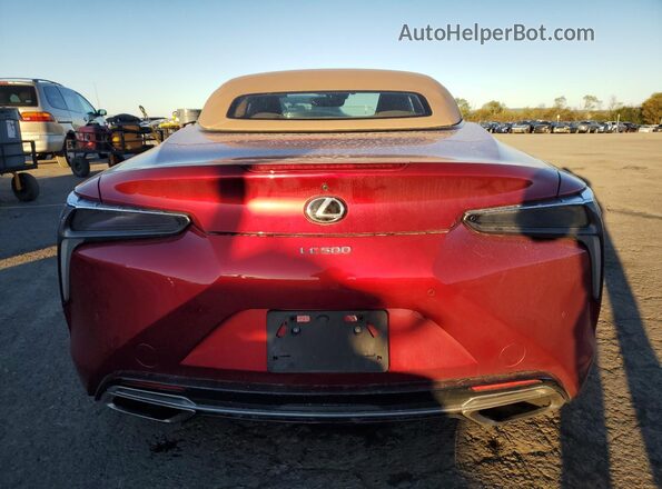 JTHMPAAY9NA105370 2022 LEXUS LC Red უკანა ხედი