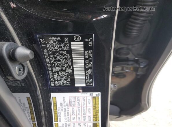 JTHP6JBH6R2189856 2024 LEXUS UX Black Вид наклейки з VIN-кодом