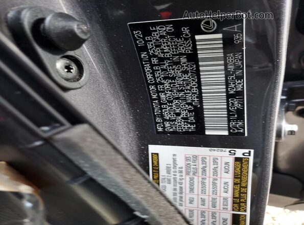 JTHP9JBH0R2077321 2024 LEXUS UX Gray VIN կոդի պիտակի տեսք