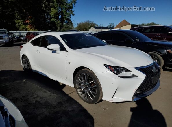 JTHS85BC6J5004255 2018 LEXUS RC White წინა მარჯვენა
