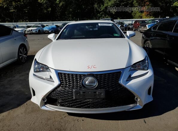 JTHS85BC6J5004255 2018 LEXUS RC White წინა ხედი