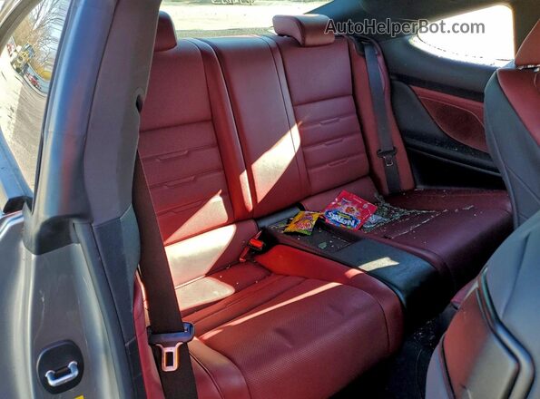JTHSM5BC0H5003656 2017 LEXUS RC Silver Вид задніх сидінь