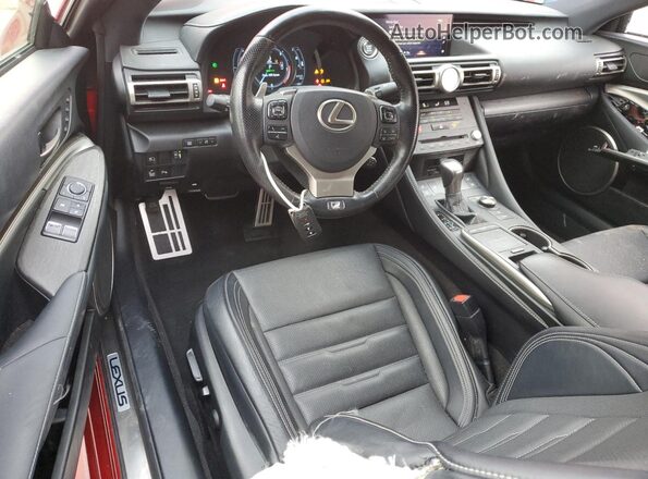 JTHSZ5BC2K5009936 2019 LEXUS RC Red Առջևի վահանակի տեսք
