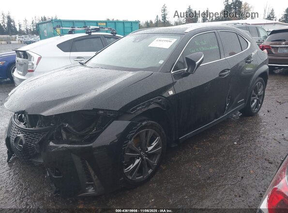 JTHU9JBH1K2012373 2019 LEXUS UX 250H Black Front left